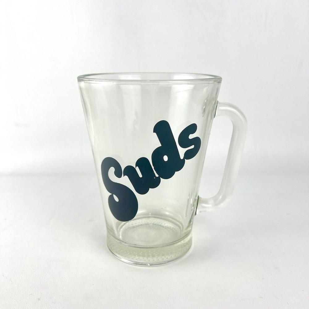 Vintage‎ Retro Suds Beer Pitcher 42oz Heavy Glass